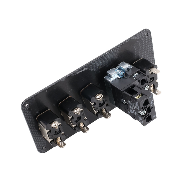 5in1 12V Car Engine Start Push Button Ignition Carbon Fiber Panel Toggle Switch