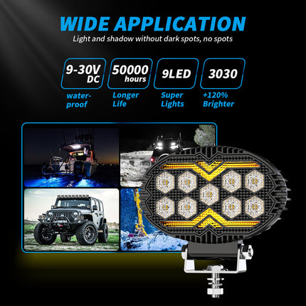 5.5inch LED Work Light with Daytime Running Light