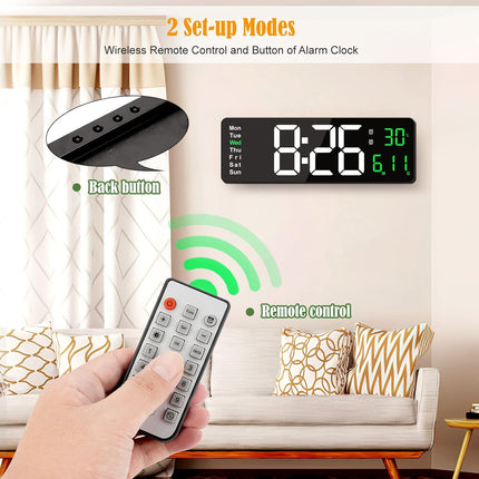 Large Digital Wall Clock - salelink.co.nz