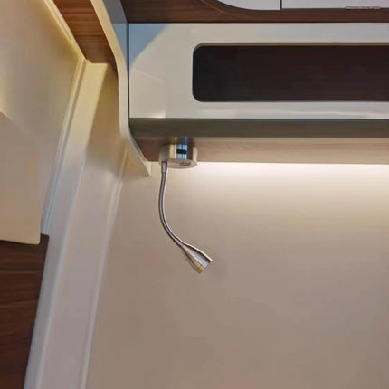 Cool White Touch Switch USB LED Spot Reading Light Caravan Boat Interior Lamp 12V - salelink.co.nz