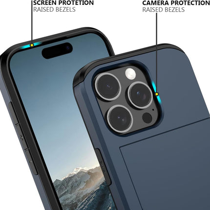 iPhone 16 Pro Case Card Slots Holder - salelink.co.nz