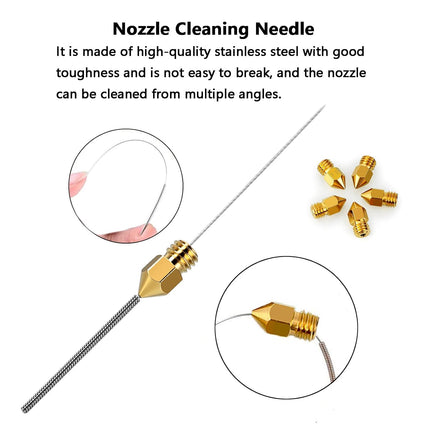 25PCS MK8 3D Printer Extruder Brass Nozzles for Creality Ender 3