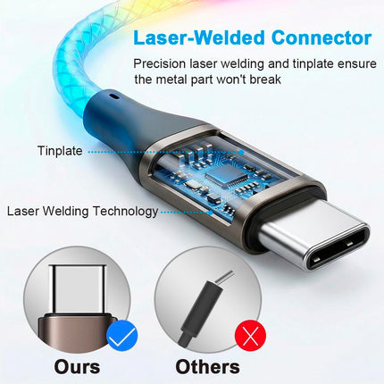66W Light Up Cable USB to Type-C Fast Charging