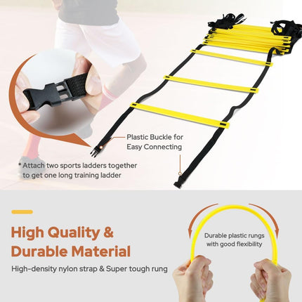 Agility Ladder Agility Training Ladder Speed 12 Rung 20ft - salelink.co.nz
