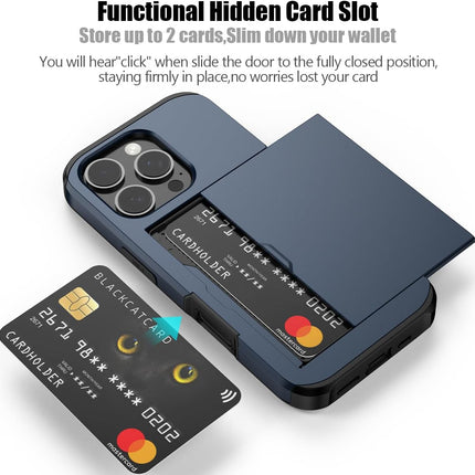 iPhone 16 Pro Case Card Slots Holder - salelink.co.nz