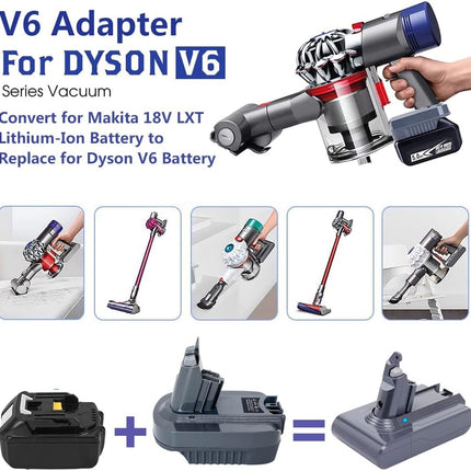Makita to Dyson V6 Vacuum Cleaner Battery Adapter Converter