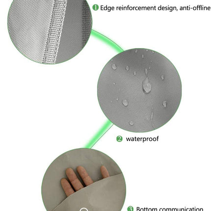 3 Sections Large Laundry Bag Storage Bag with Carry Handles