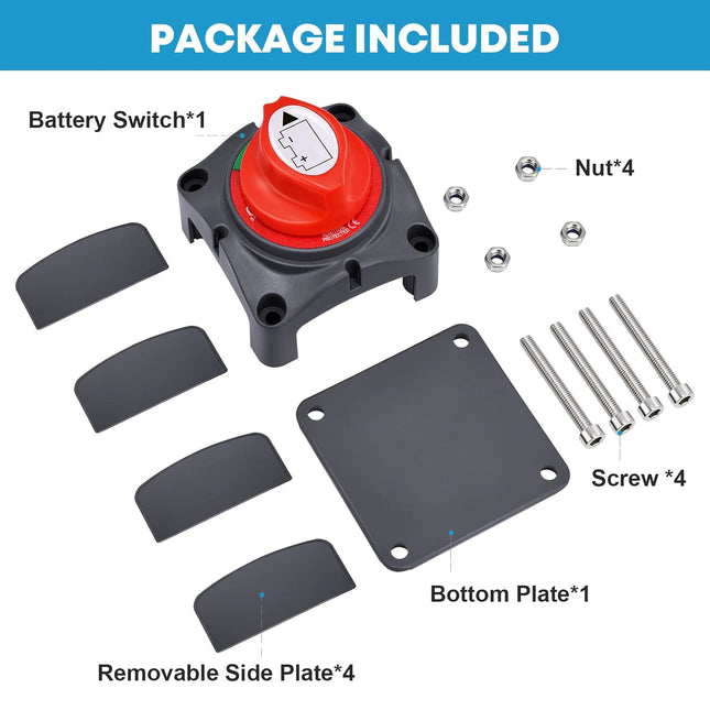 Battery Isolator Switch 12V On/Off - salelink.co.nz