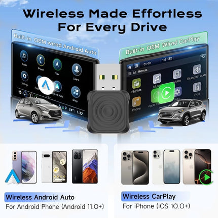 CarlinKit Mini Ultra Wireless Adapter Wireless CarPlay Android Auto