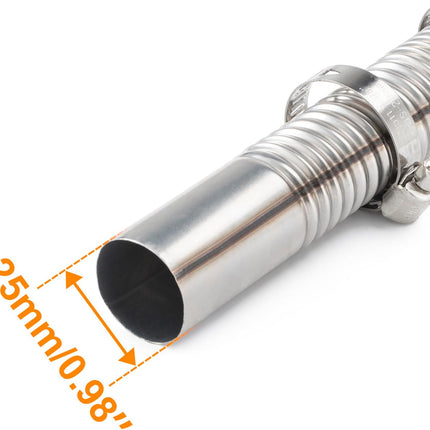 180cm Air Diesel Parking Heater Stainless Steel Exhaust Pipe Tube Gas