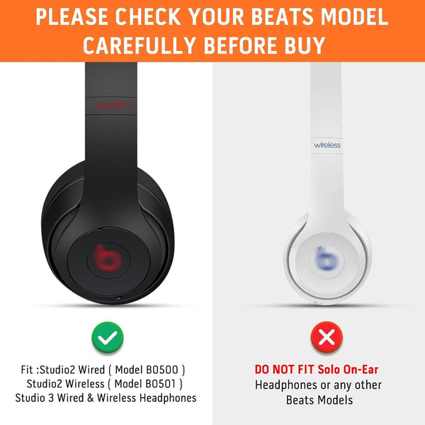 Titanium Gray Replacement Ear Pads for Beats Solo 2 3 Headphone Earpads