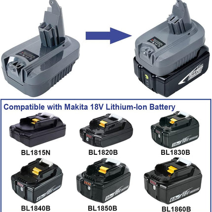 Makita to Dyson V6 Vacuum Cleaner Battery Adapter Converter