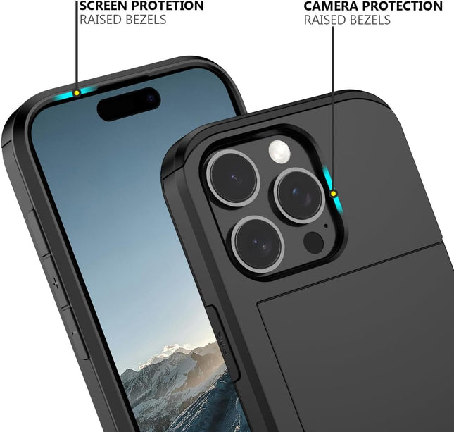 iPhone 16 Pro Max Case Card Slots Holder - salelink.co.nz
