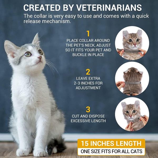 Flea and Tick Collar for Cats Size 38cm