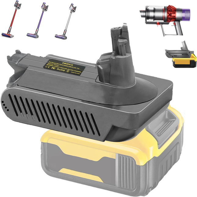 (No Battery)Dewalt 18V 20V Battery Adapter Converter To Dyson V10 Battery