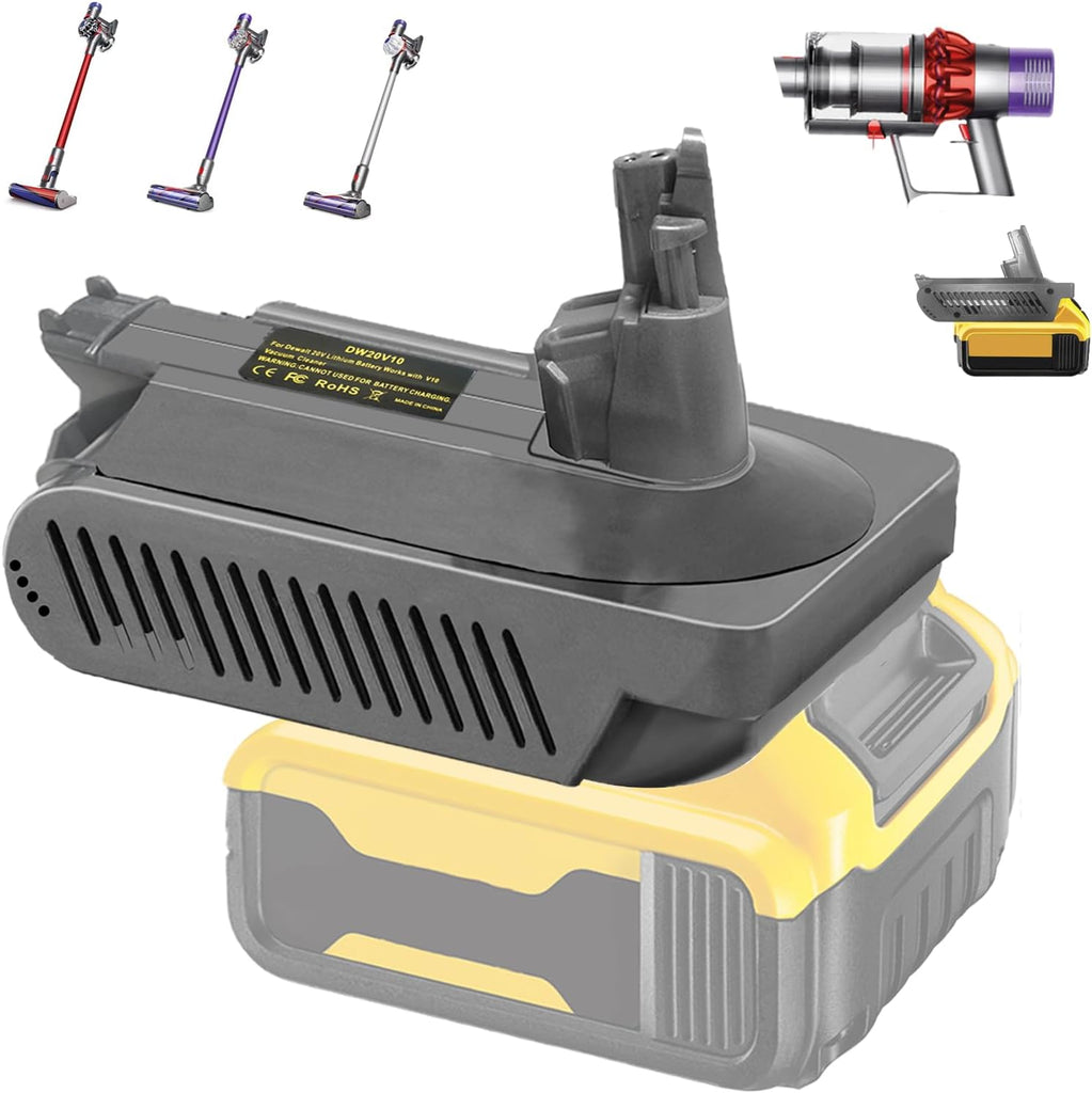 Dewalt 18V 20V Battery Adapter Converter To Dyson V10 Battery