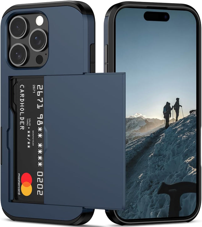 iPhone 16 Pro Case Card Slots Holder - salelink.co.nz