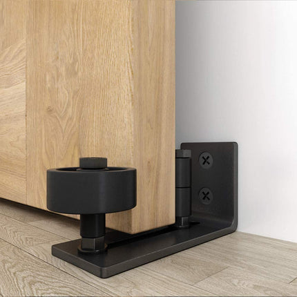 Barn Door Hardware Bottom Floor Guide Stay Roller Adjustable Wall Sliding Tool - salelink.co.nz