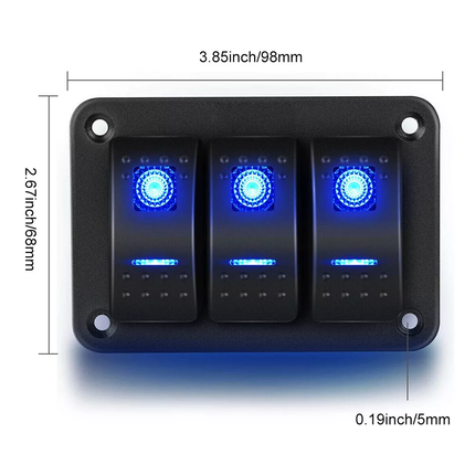 3 Gang Switch Panel - salelink.co.nz