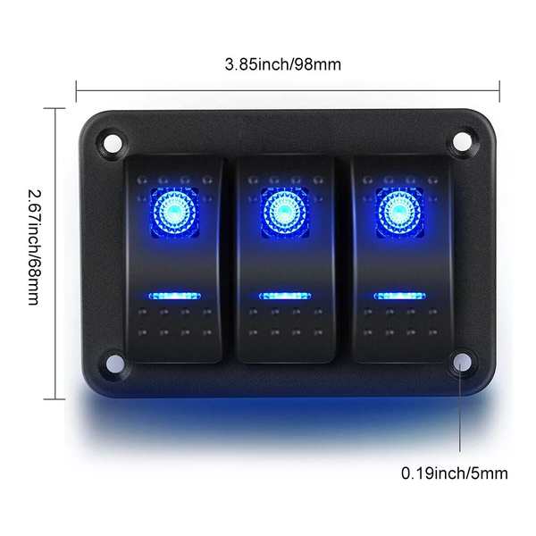 3 Gang Switch Panel