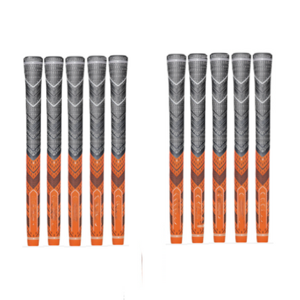 10pcs MultiCompound Golf Club Grips Orange