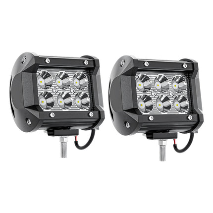 Pair 3Inch Led Work Light Bar Spot Flood Off-road Driving 4Wd 4X4 Reverse