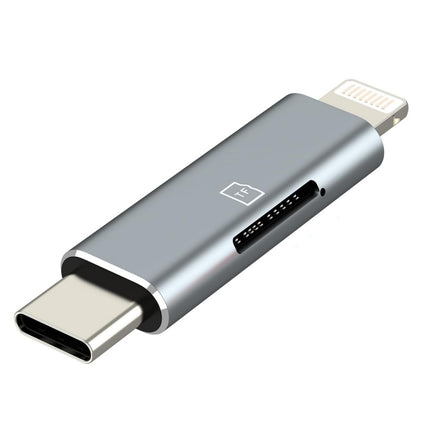 USB C Lightning to Micro SD Card Reader