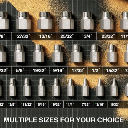 25PCS 3/8 Screw Nut Remover Set