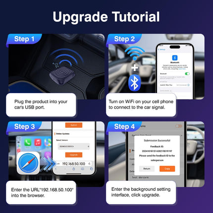 CarlinKit Mini Ultra Wireless Adapter Wireless CarPlay Android Auto