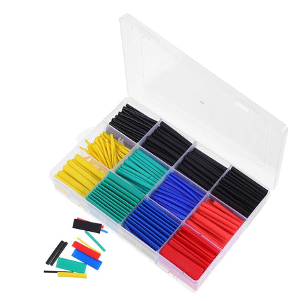 530pcs Heat Shrink Tubing Insulation Shrinkable Tube Assortment Electronic