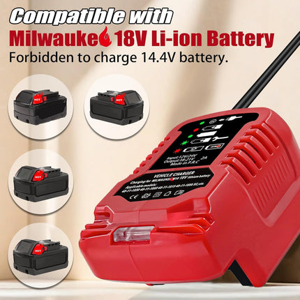 12V 24V Car Charger For Milwaukee