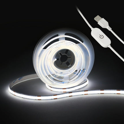1M USB COB LED String Light Strip - Cool White