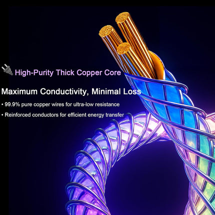 USB to Lightning Light Up Glow Charging Cable