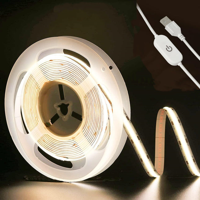 1M USB COB LED String Light Strip - Natural White