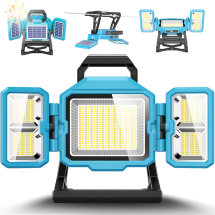 88W Solar Rechargeable LED Work Light Foldable
