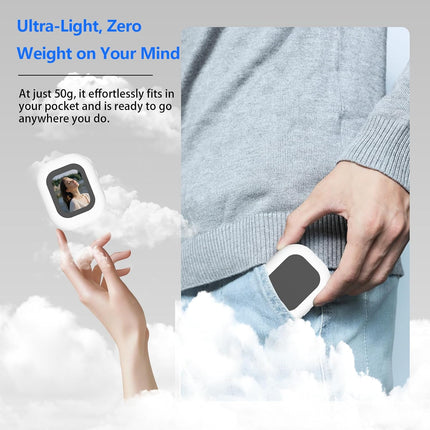 Selfie Monitor Screen for iPhone & Android, Magnetic Back Camera Monitor
