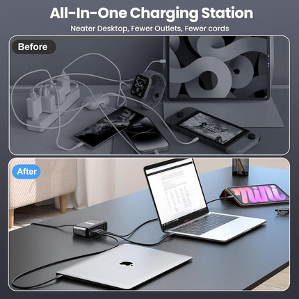 600W Fast Charging Station HUB Wall Charger