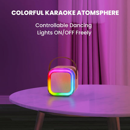 Karaoke Machine with 2 Microphones Bluetooth Speaker - salelink.co.nz