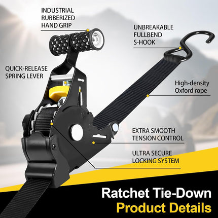 Retractable Auto Ratchet Strap