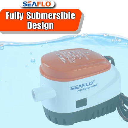 12V 750GPH Seaflo Automatic Submersible Bilge Pump - salelink.co.nz