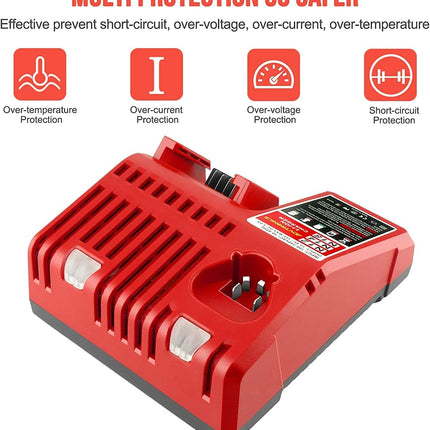 For Milwaukee M18 M12 Battery Charger - salelink.co.nz