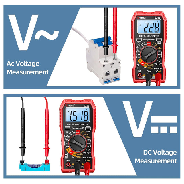 ANENG Digital Multimeter Tester Measures AC/DC Voltage Voltmeter