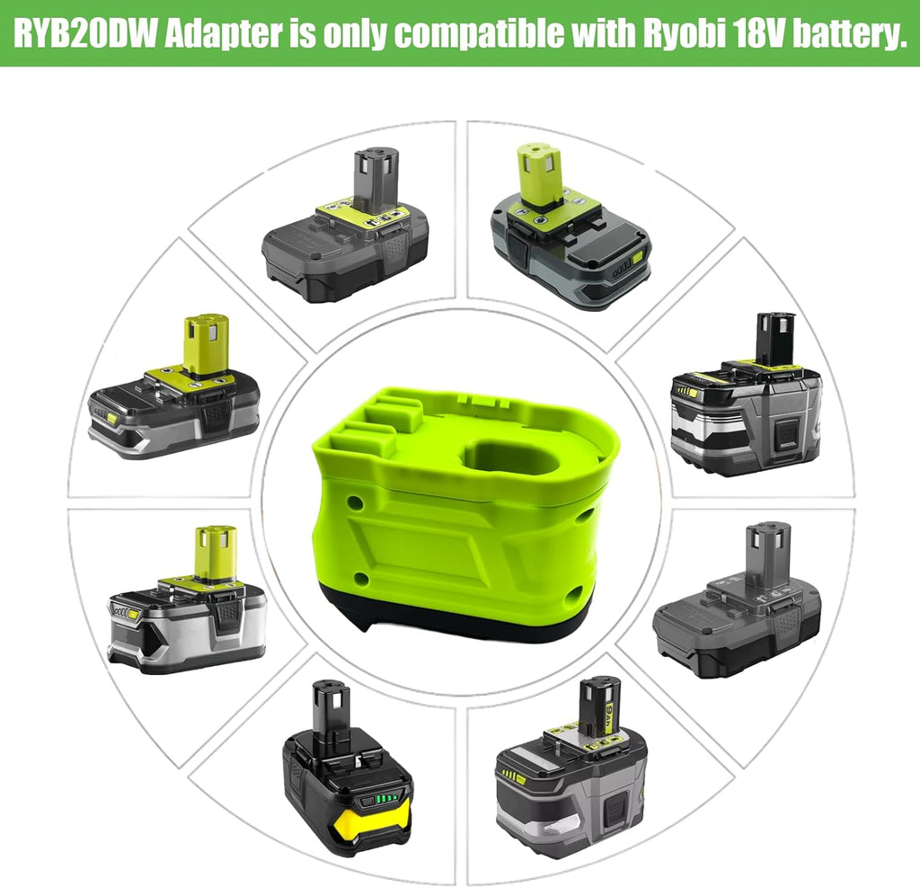 Lithium Ion Ryobi Battery To Dewalt Adapter Battery Adapter For