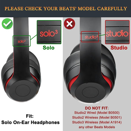 Titanium Gray Replacement Ear Pads for Beats Solo 2 3 Headphone Earpads