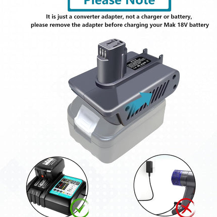 Makita 18V Battery To Dyson DC31 Type A Adapter Converter