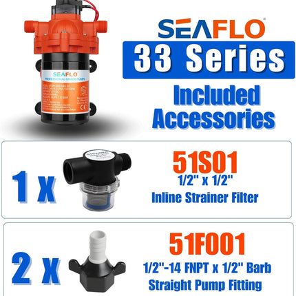12V Seaflo Diaphragm Water Pump - salelink.co.nz