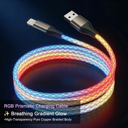 USB to Lightning Light Up Glow Charging Cable