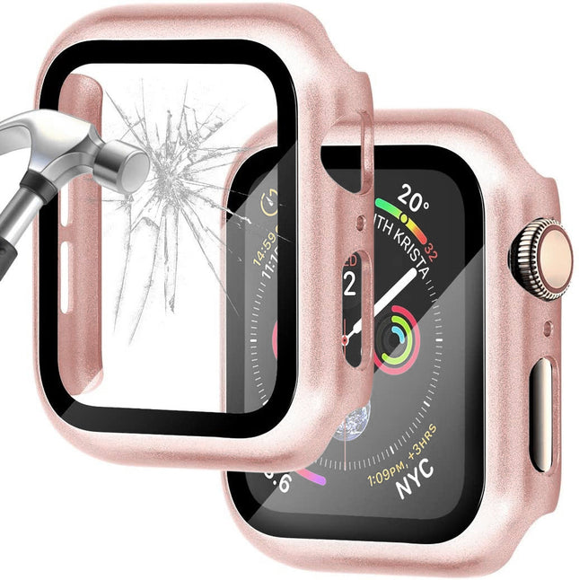 For Apple Watch 4 5 6 SE SE2 40mm Case+Tempered Glass Screen Protector - salelink.co.nz