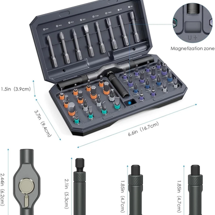 42 in 1 Magnetic Screwdriver Set Multi Bit Magneti DIY Ratchet Screwdriver Set