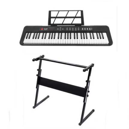 61 Electronic Keyboard Piano with Stand  - 2.2cm Keyboard